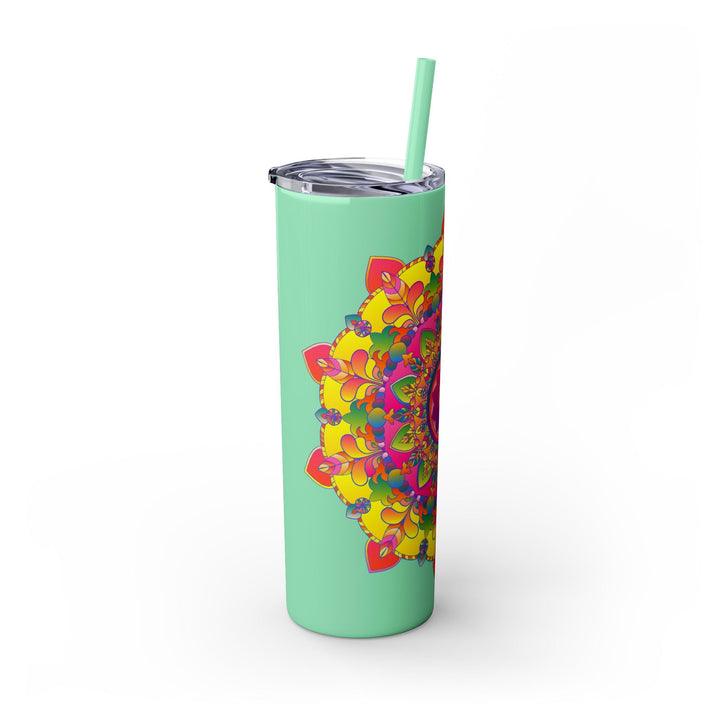 Colorful Mandala Skinny Tumbler - 20oz Mug - Blululi