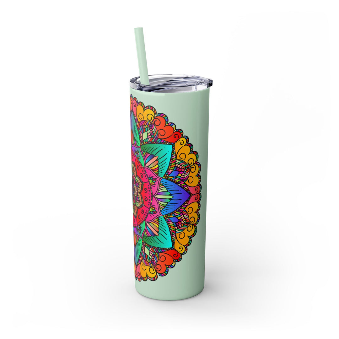 Colorful Mandala Skinny Tumbler - 20oz Mug - Blululi