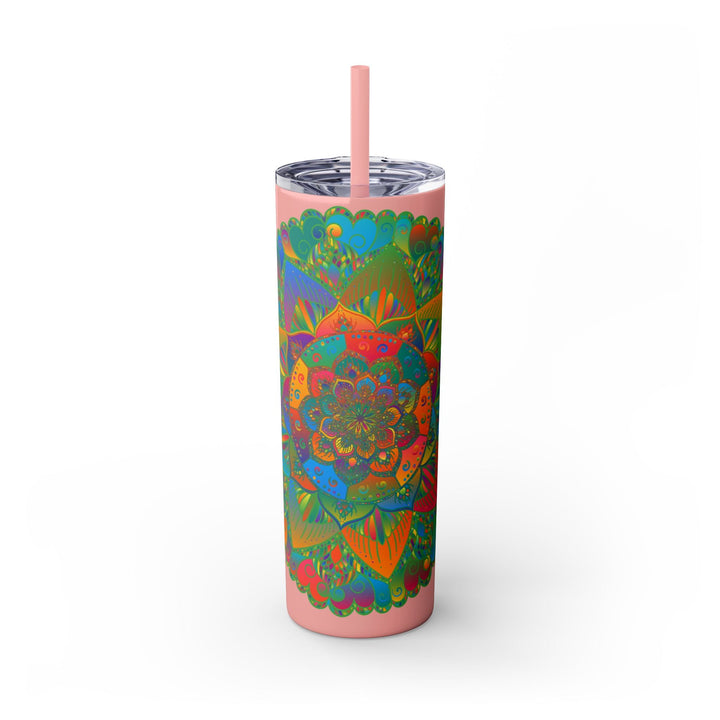 Colorful Mandala Skinny Tumbler - 20oz Mug - Blululi