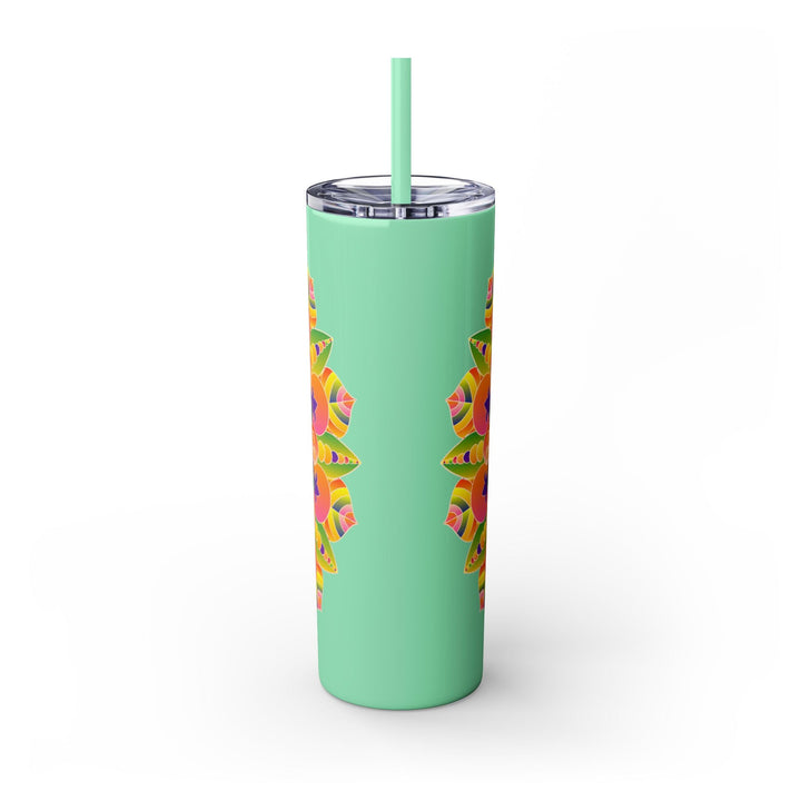 Colorful Mandala Skinny Tumbler - 20oz Mug - Blululi