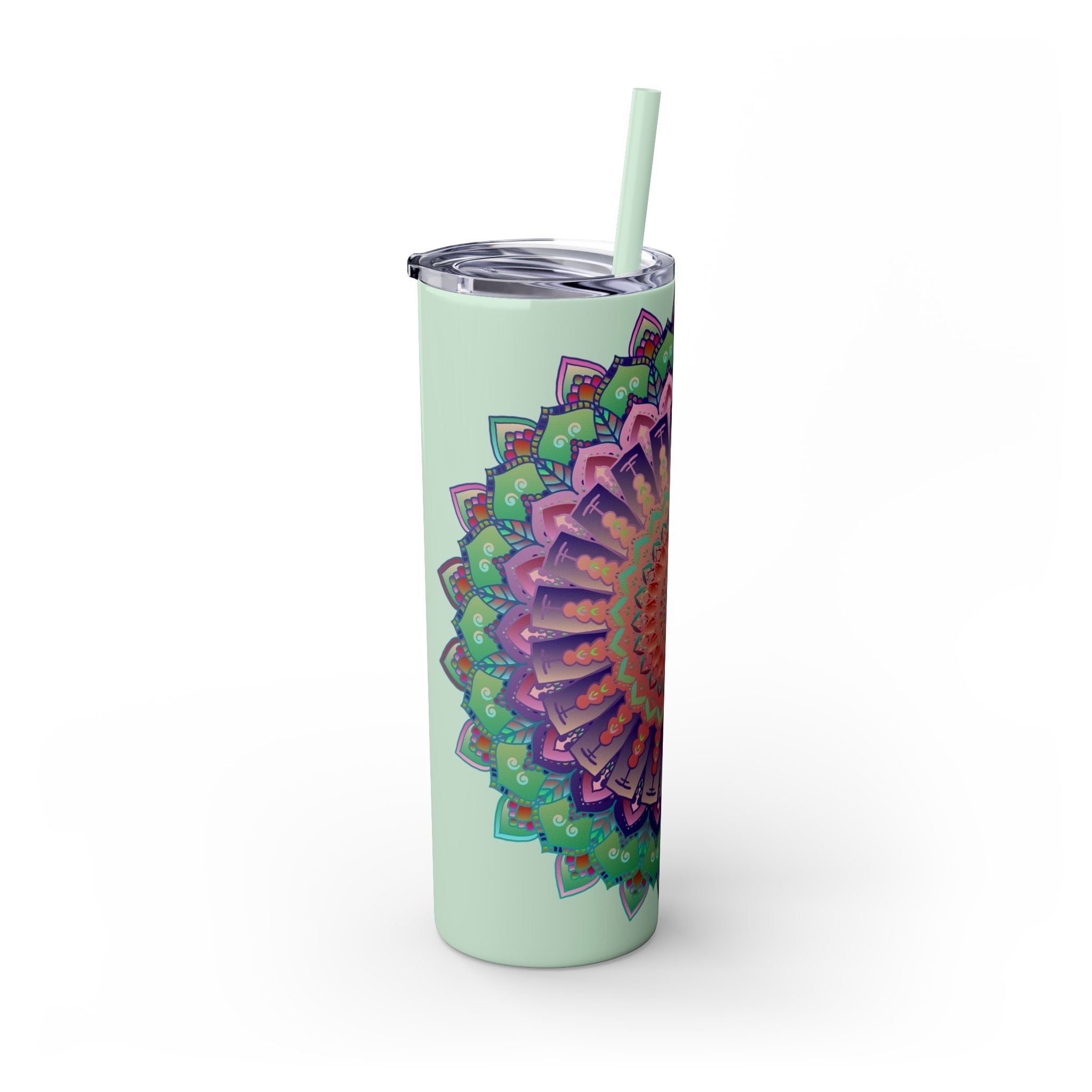 Colorful Mandala Skinny Tumbler - 20oz Mug - Blululi