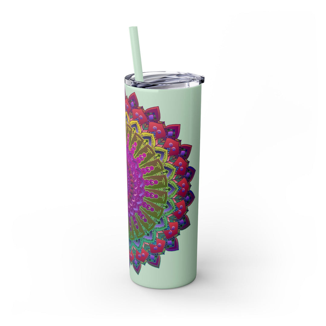 Colorful Mandala Skinny Tumbler - 20oz Mug - Blululi