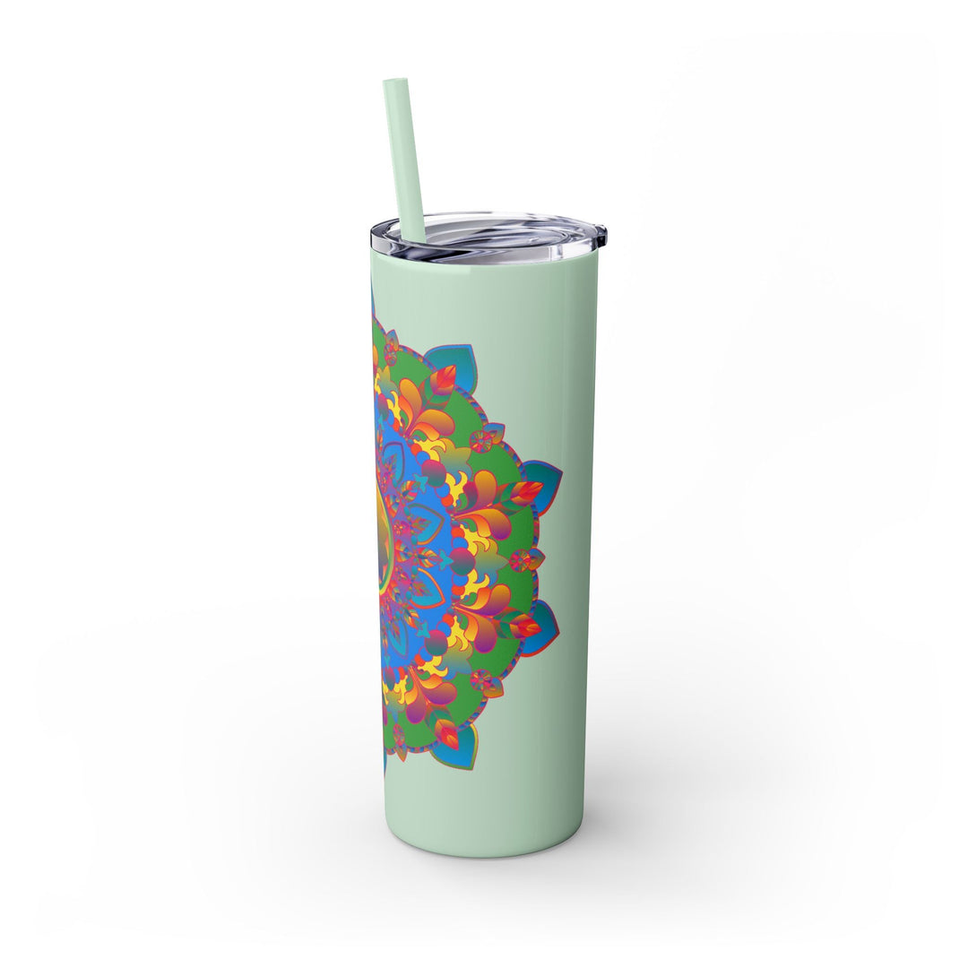 Colorful Mandala Skinny Tumbler - 20oz Mug - Blululi