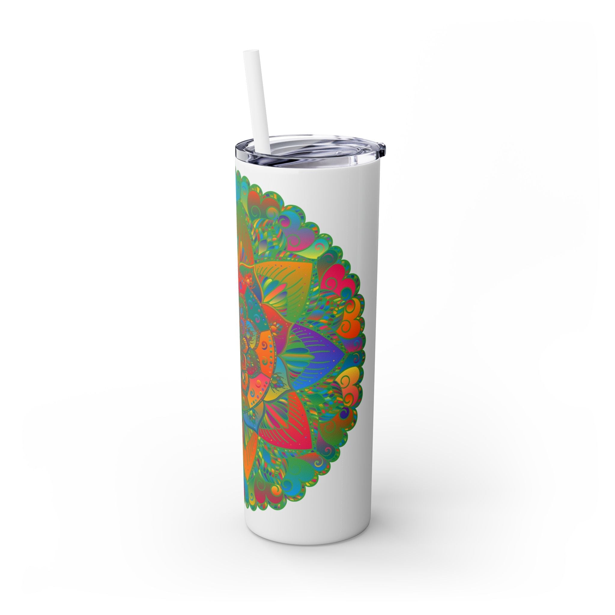 Colorful Mandala Skinny Tumbler - 20oz Mug - Blululi