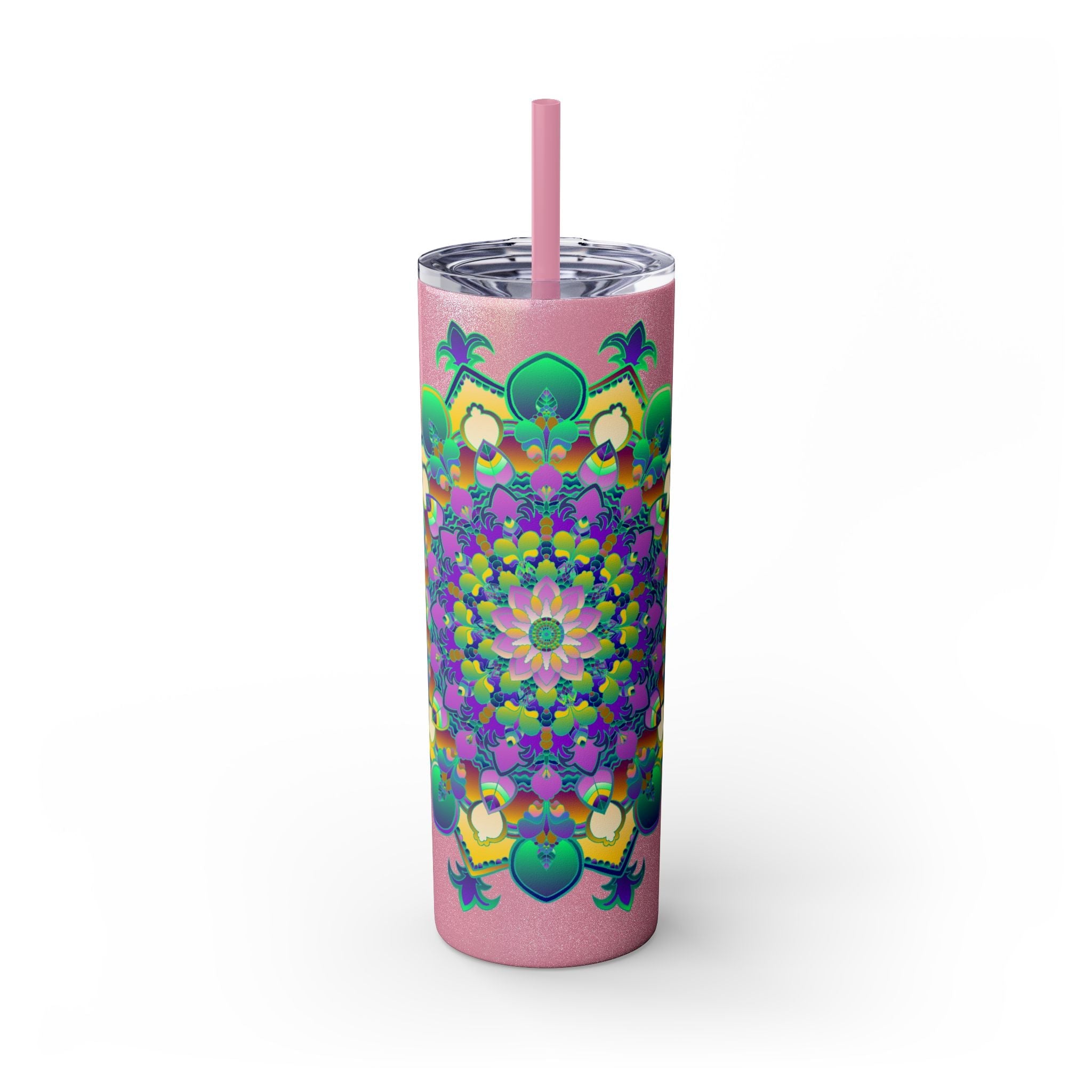 Colorful Mandala Skinny Tumbler - 20oz Mug - Blululi