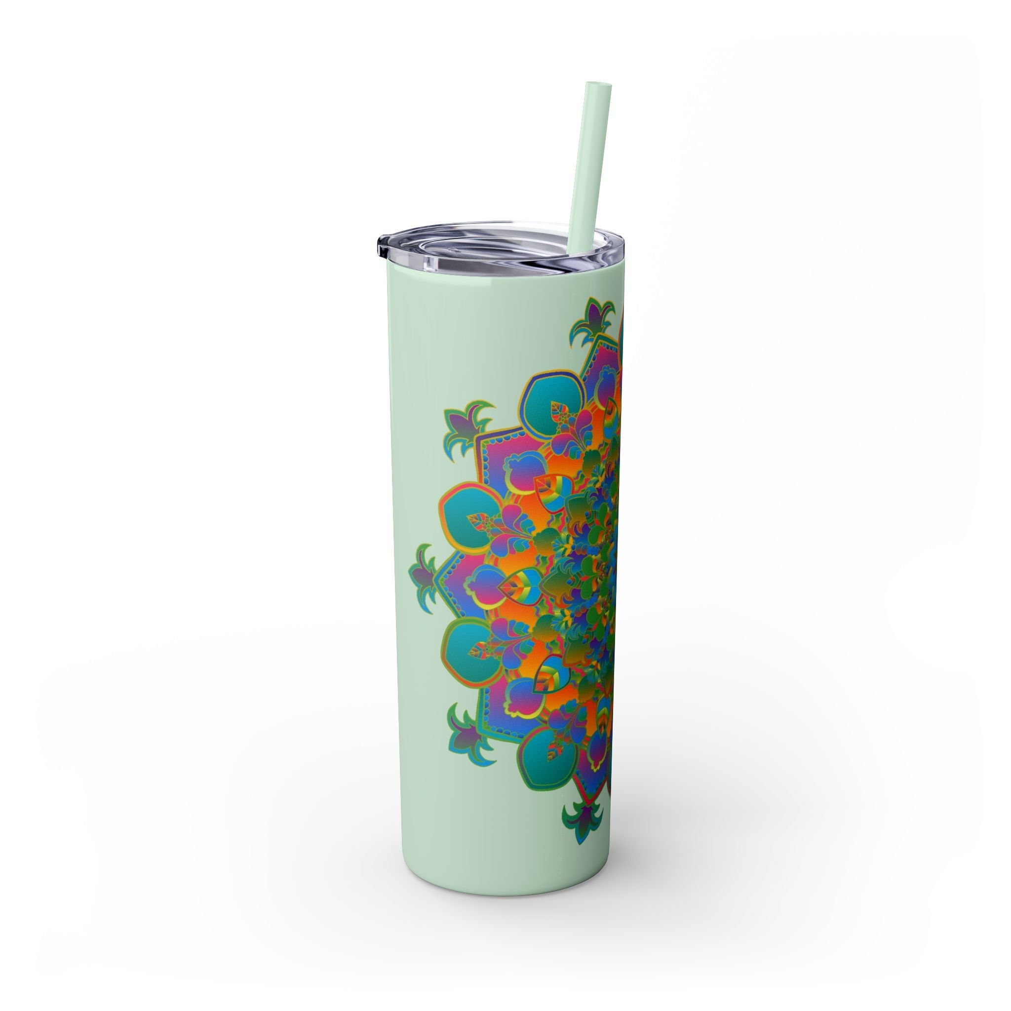 Colorful Mandala Skinny Tumbler - 20oz Mug - Blululi