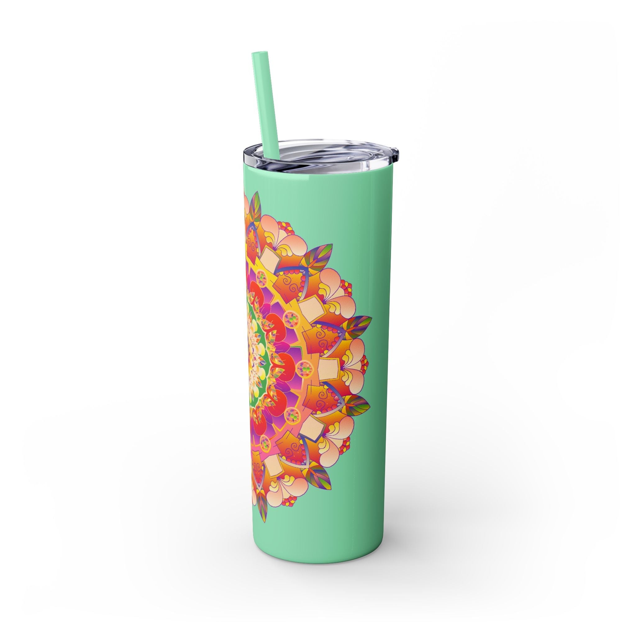 Colorful Mandala Skinny Tumbler - 20oz Mug - Blululi