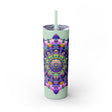 Colorful Mandala Skinny Tumbler - 20oz Mug - Blululi