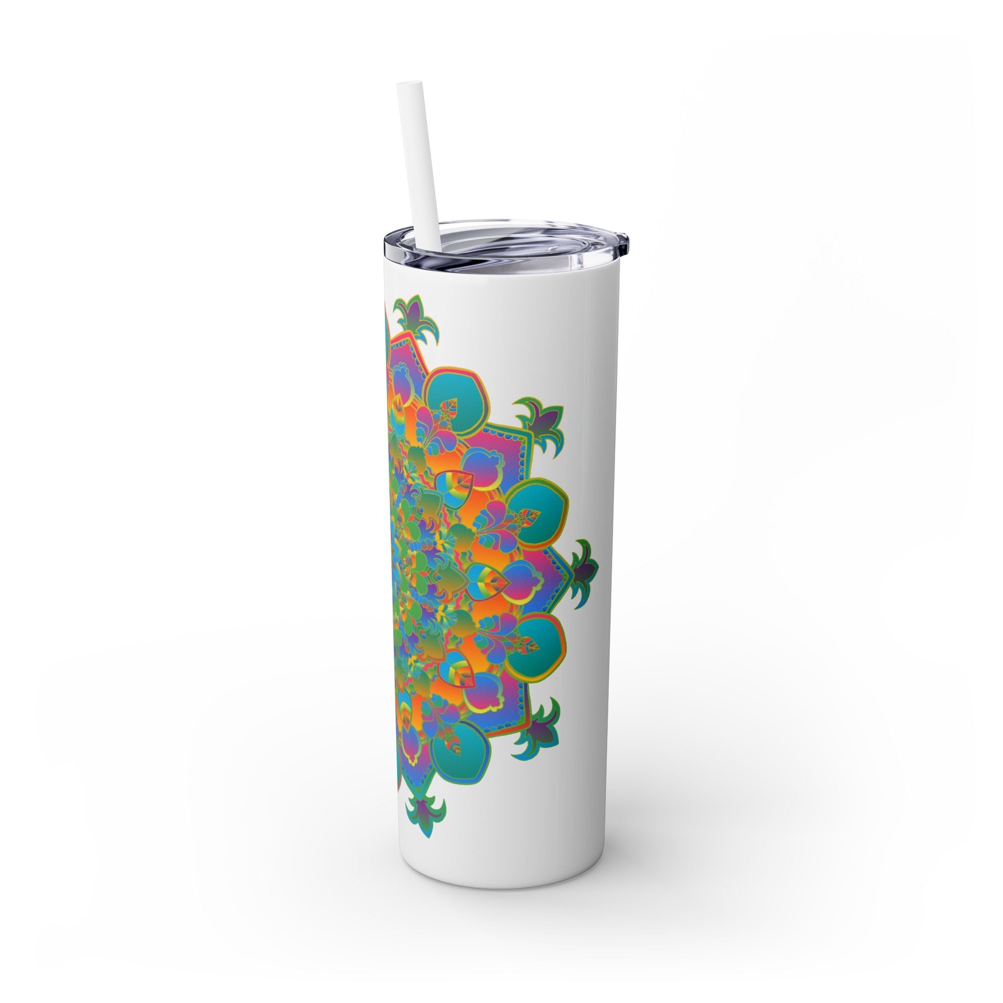 Colorful Mandala Skinny Tumbler - 20oz Mug - Blululi