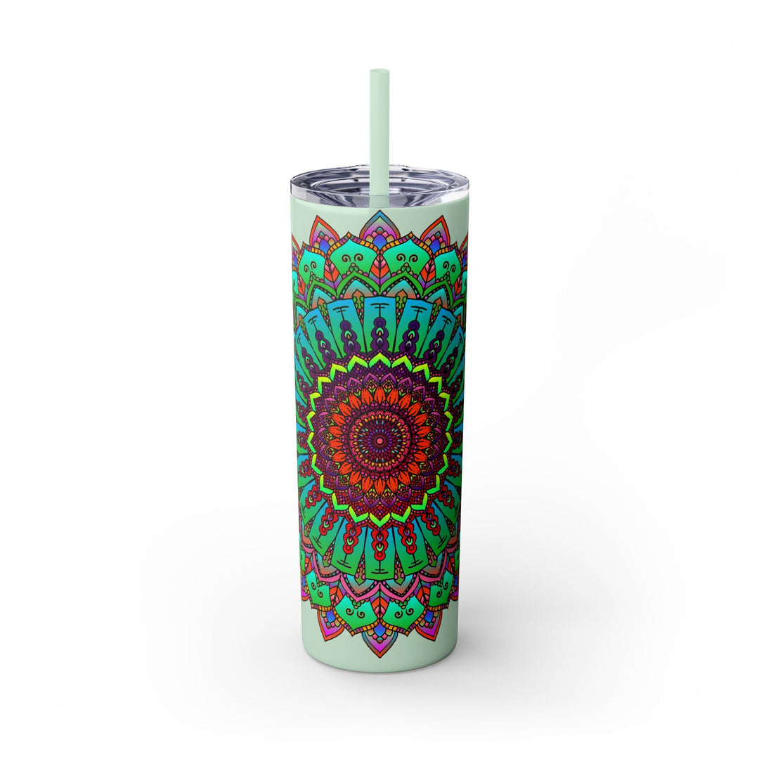 Colorful Mandala Skinny Tumbler - 20oz Mug - Blululi