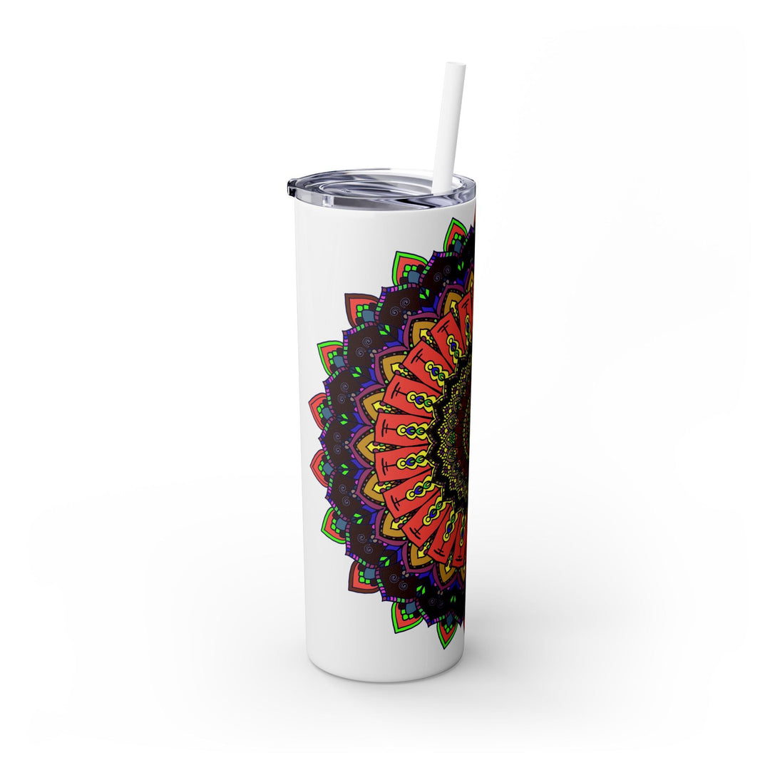 Colorful Mandala Skinny Tumbler - 20oz Mug - Blululi