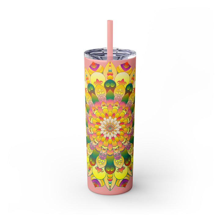 Colorful Mandala Skinny Tumbler - 20oz Mug - Blululi