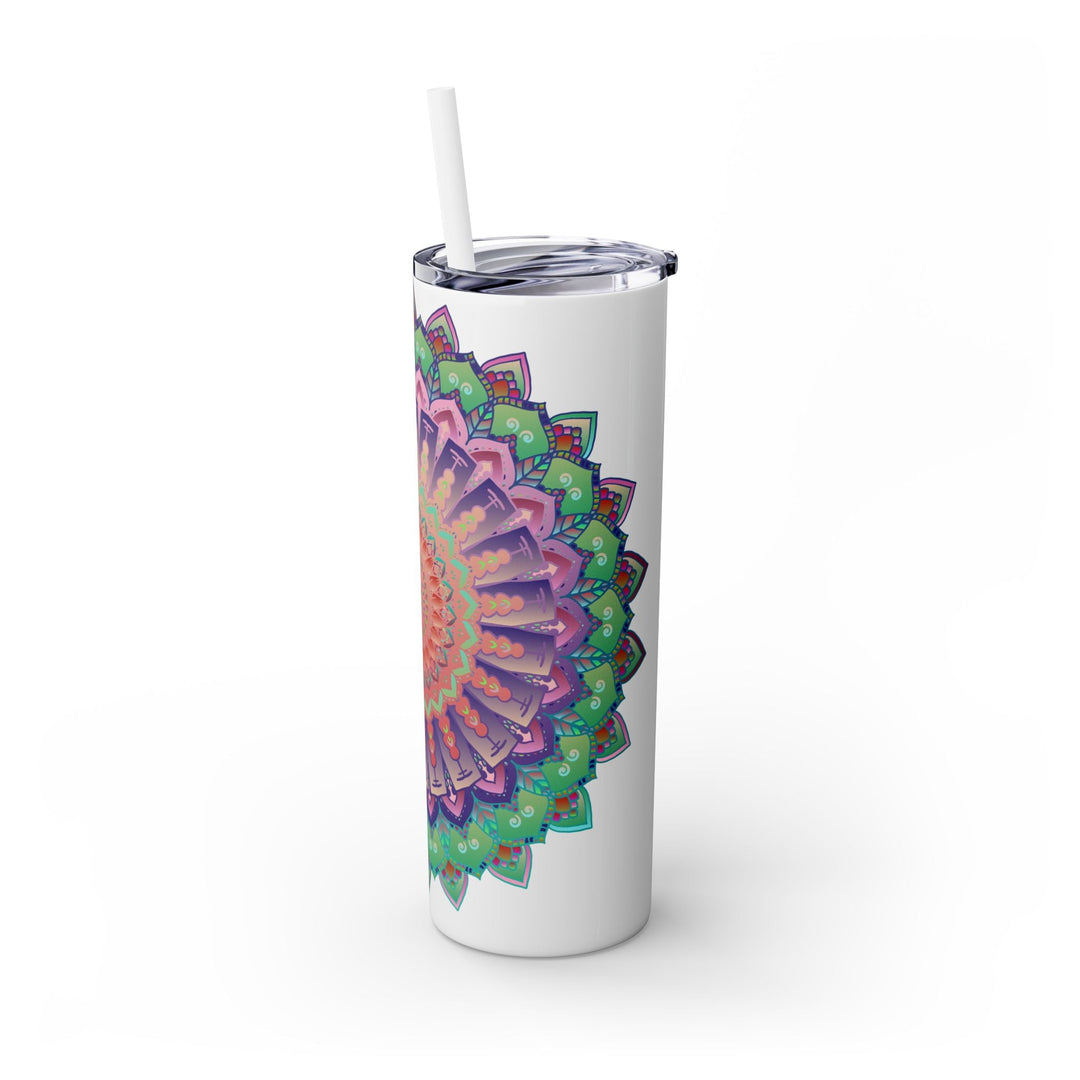 Colorful Mandala Skinny Tumbler - 20oz Mug - Blululi