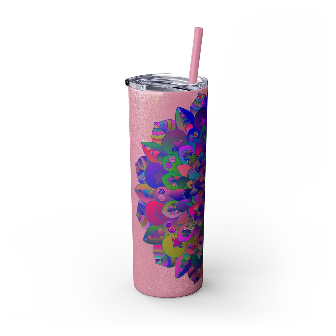 Colorful Mandala Skinny Tumbler - 20oz Mug - Blululi