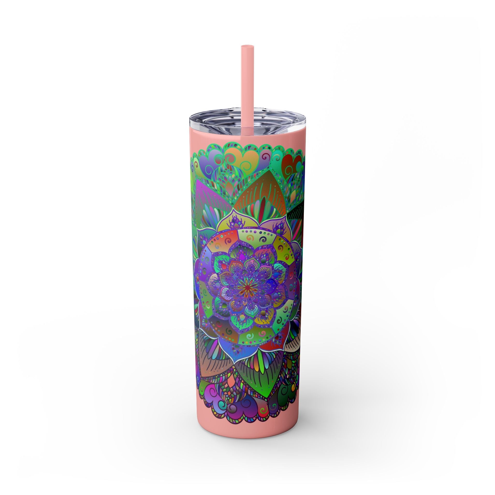 Colorful Mandala Skinny Tumbler - 20oz Mug - Blululi