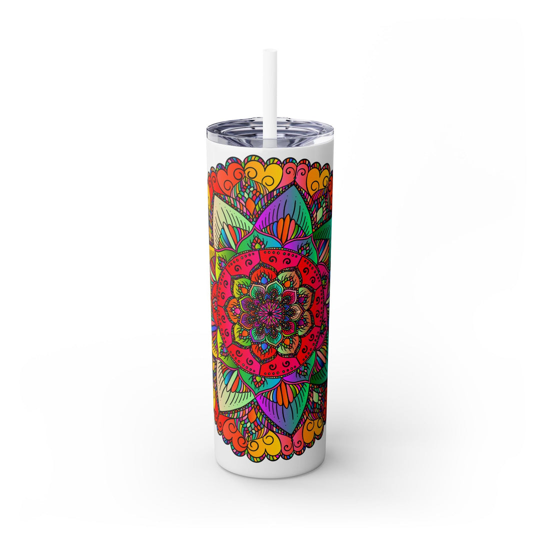 Colorful Mandala Skinny Tumbler - 20oz Mug - Blululi