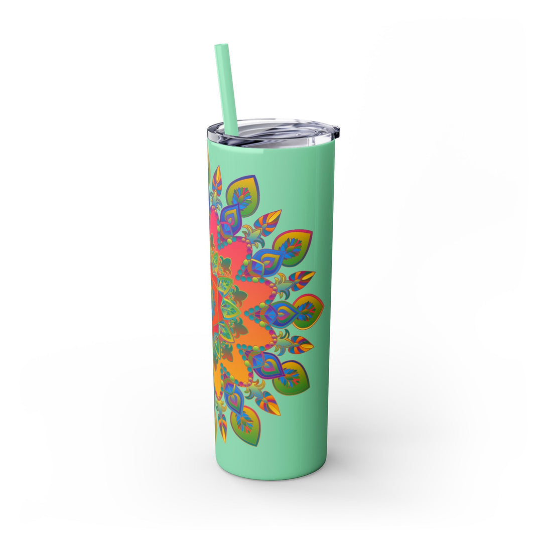 Colorful Mandala Skinny Tumbler - 20oz Mug - Blululi