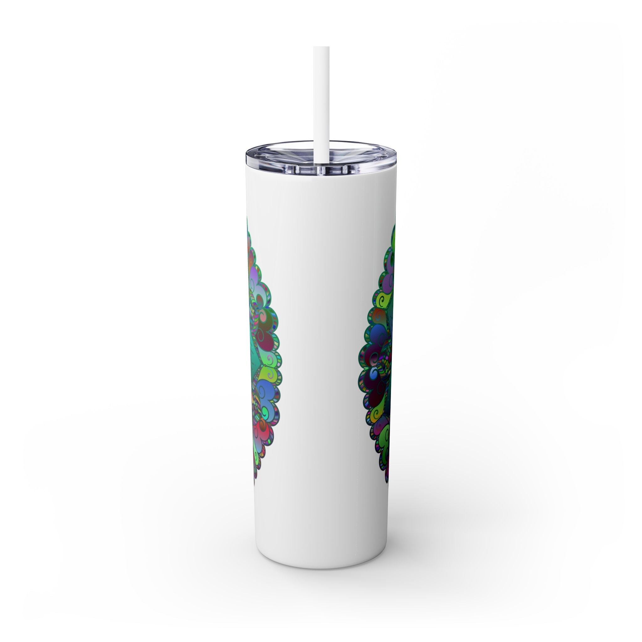 Colorful Mandala Skinny Tumbler - 20oz Mug - Blululi