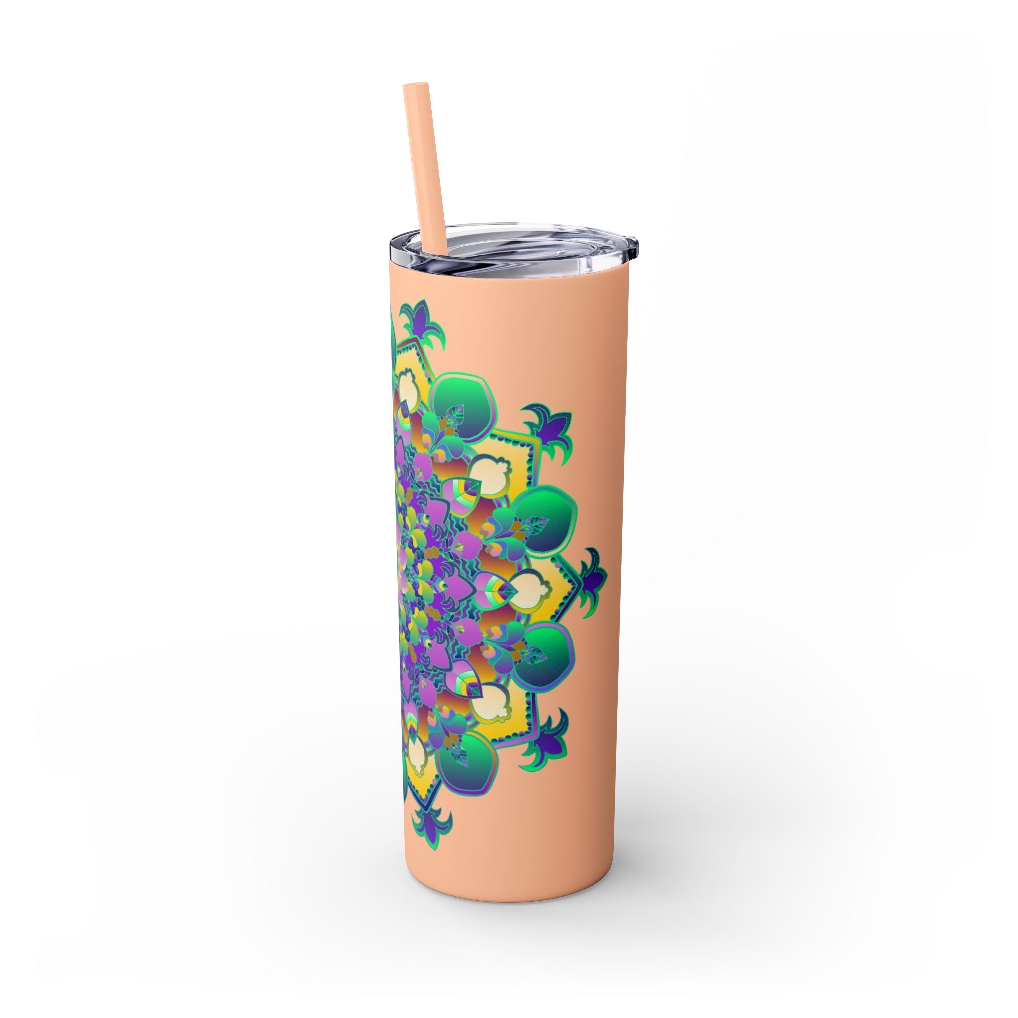 Colorful Mandala Skinny Tumbler - 20oz Mug - Blululi