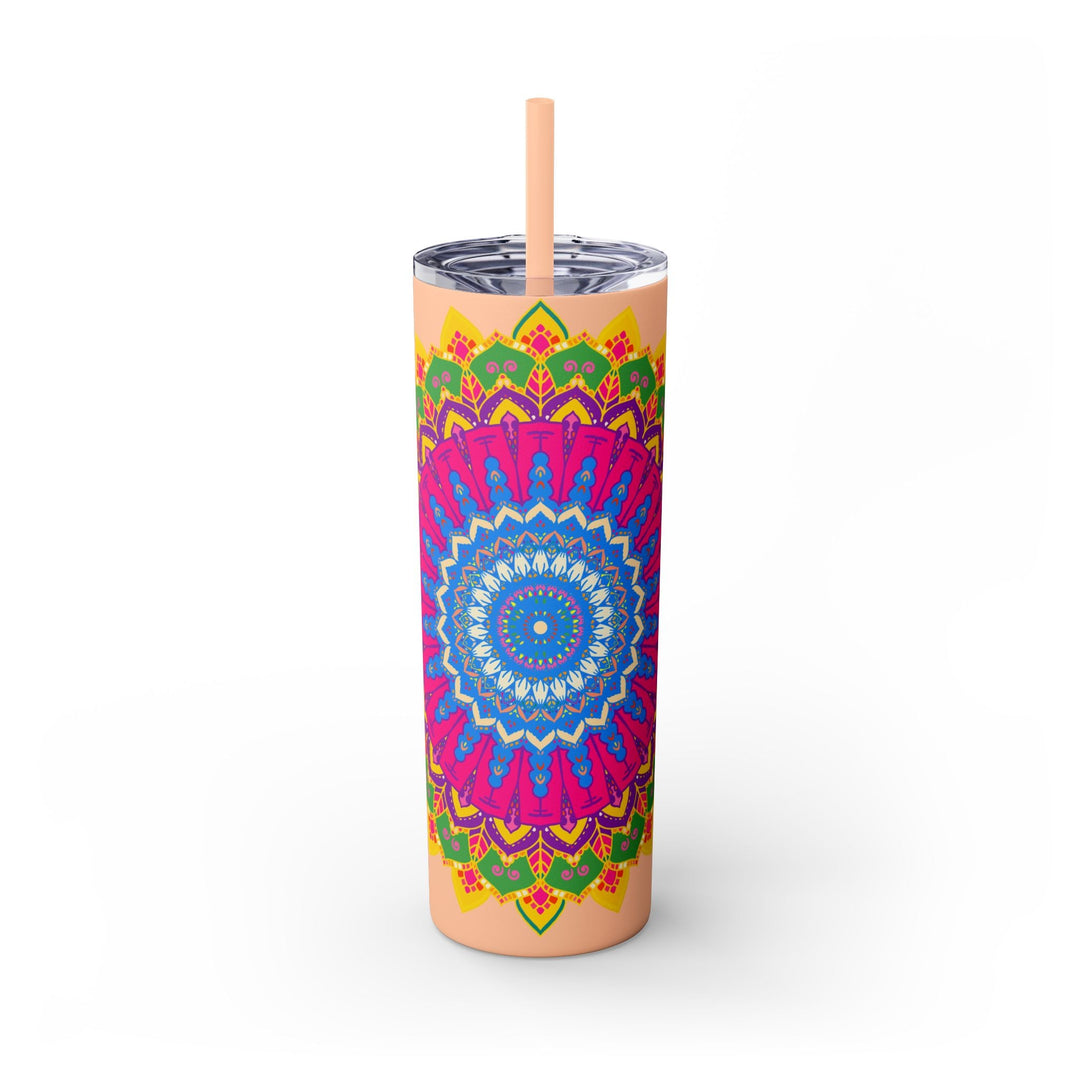 Colorful Mandala Skinny Tumbler - 20oz Mug - Blululi