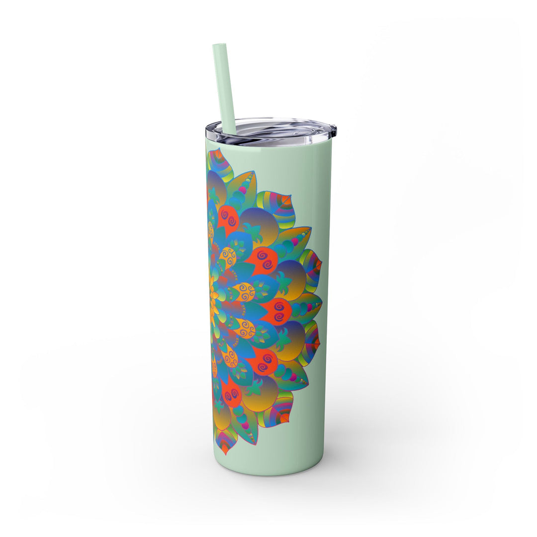 Colorful Mandala Skinny Tumbler - 20oz Mug - Blululi