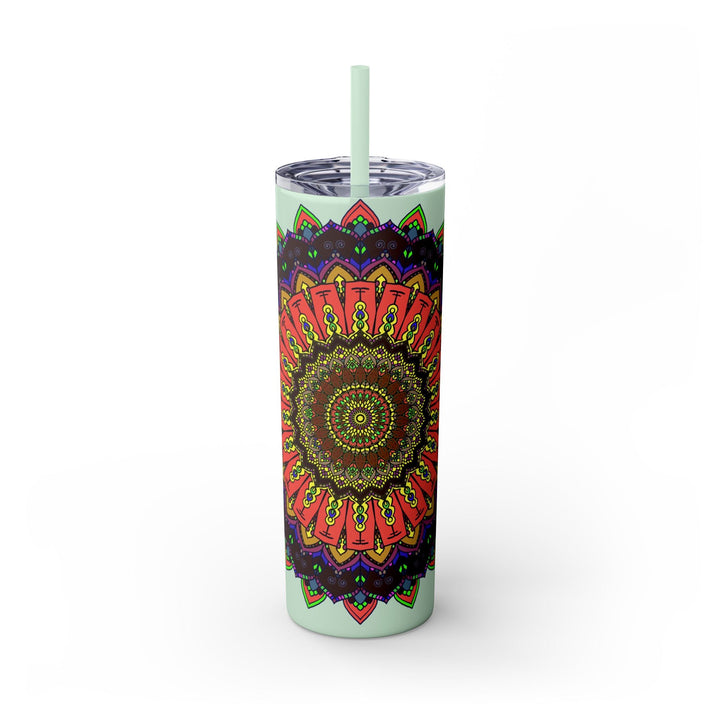 Colorful Mandala Skinny Tumbler - 20oz Mug - Blululi