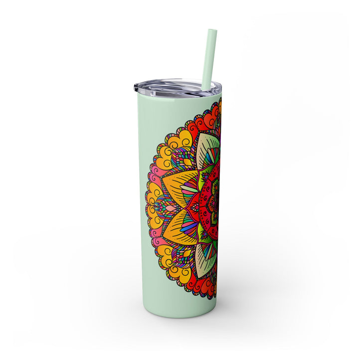 Colorful Mandala Skinny Tumbler - 20oz Mug - Blululi