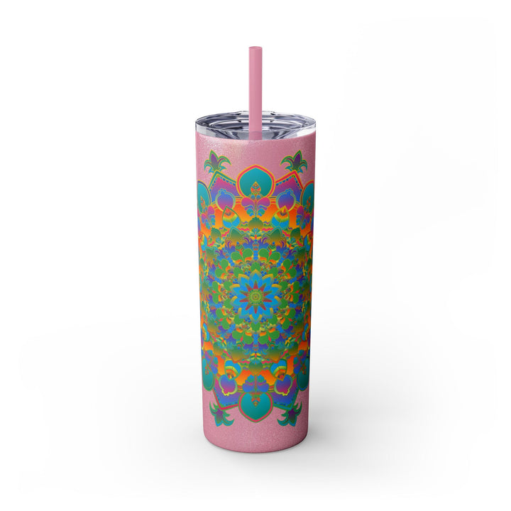 Colorful Mandala Skinny Tumbler - 20oz Mug - Blululi