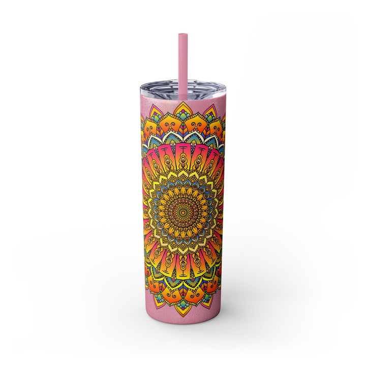 Colorful Mandala Skinny Tumbler - 20oz Mug - Blululi