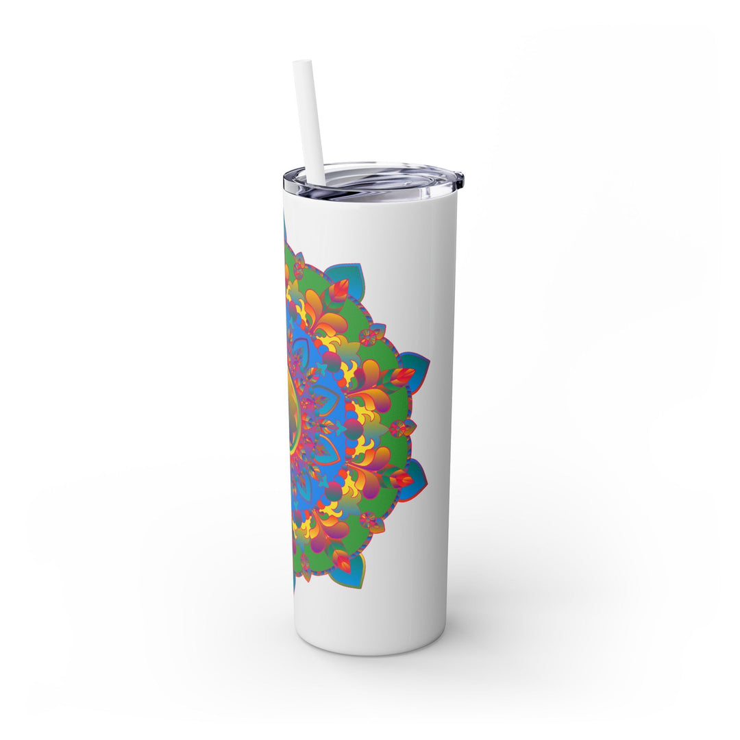 Colorful Mandala Skinny Tumbler - 20oz Mug - Blululi