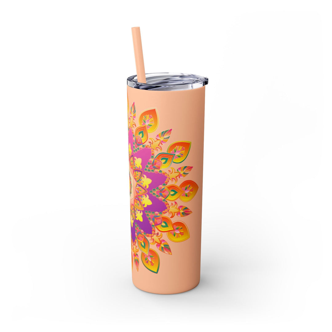 Colorful Mandala Skinny Tumbler - 20oz Mug - Blululi