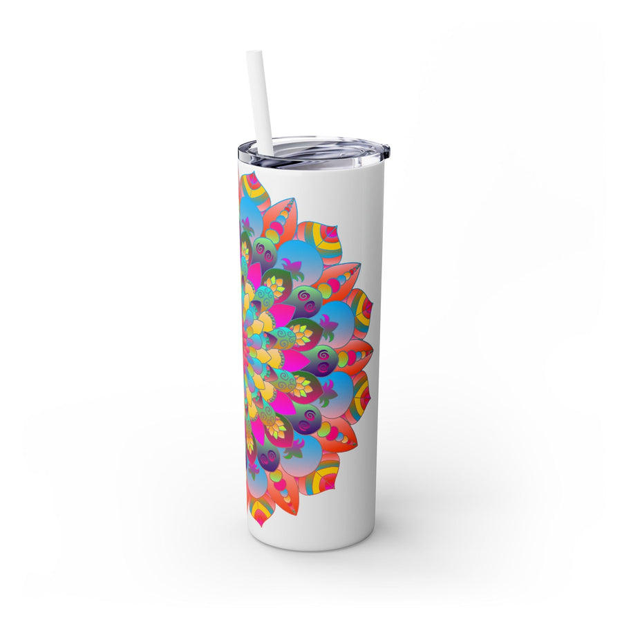 Colorful Mandala Skinny Tumbler - 20oz Mug - Blululi