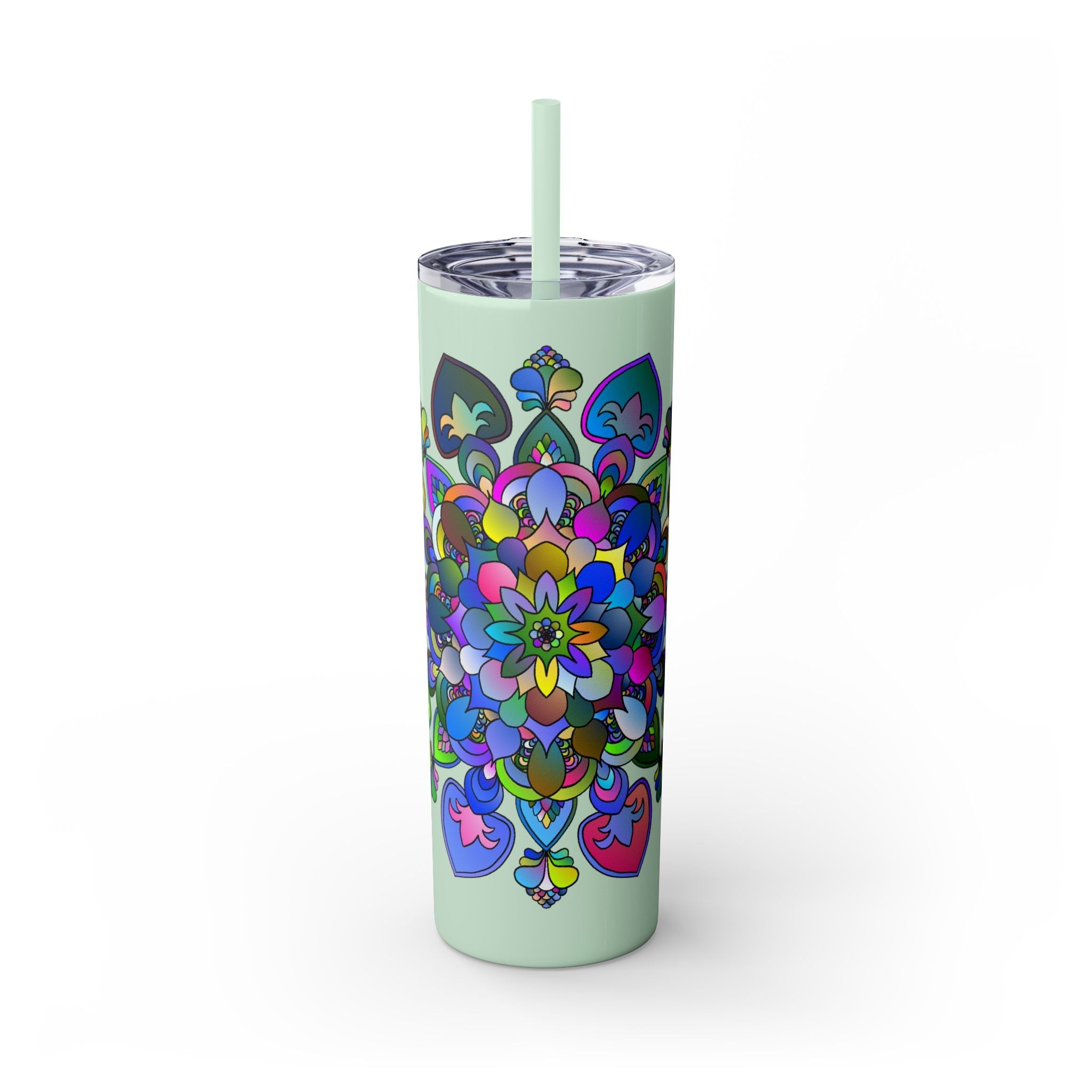 Colorful Mandala Skinny Tumbler - 20oz Mug - Blululi