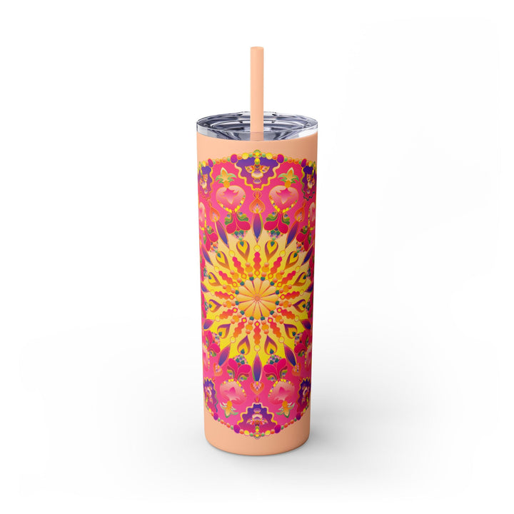 Colorful Mandala Skinny Tumbler - 20oz Mug - Blululi