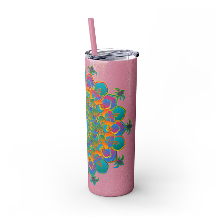 Colorful Mandala Skinny Tumbler - 20oz Mug - Blululi