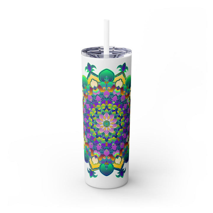 Colorful Mandala Skinny Tumbler - 20oz Mug - Blululi