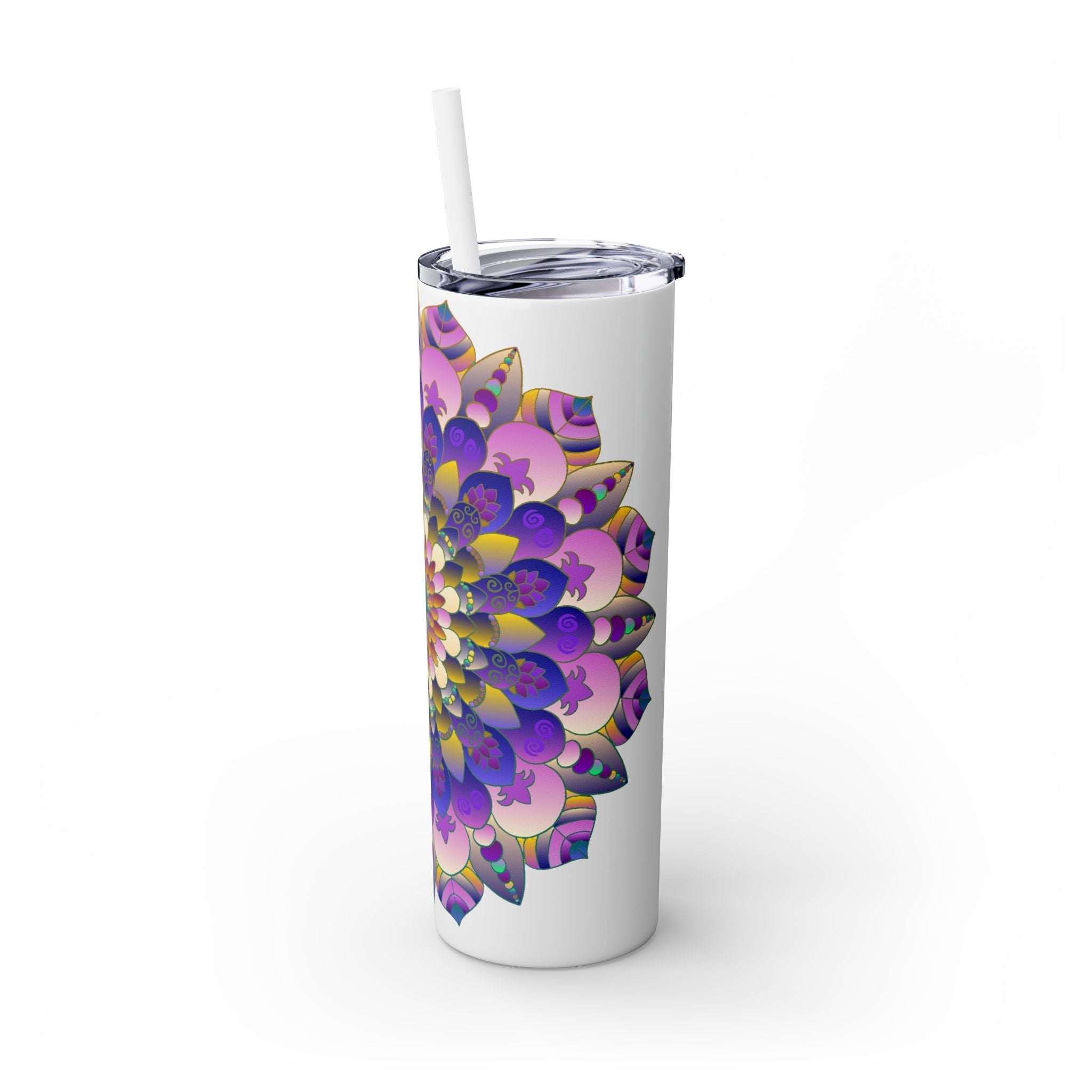 Colorful Mandala Skinny Tumbler - 20oz Mug - Blululi