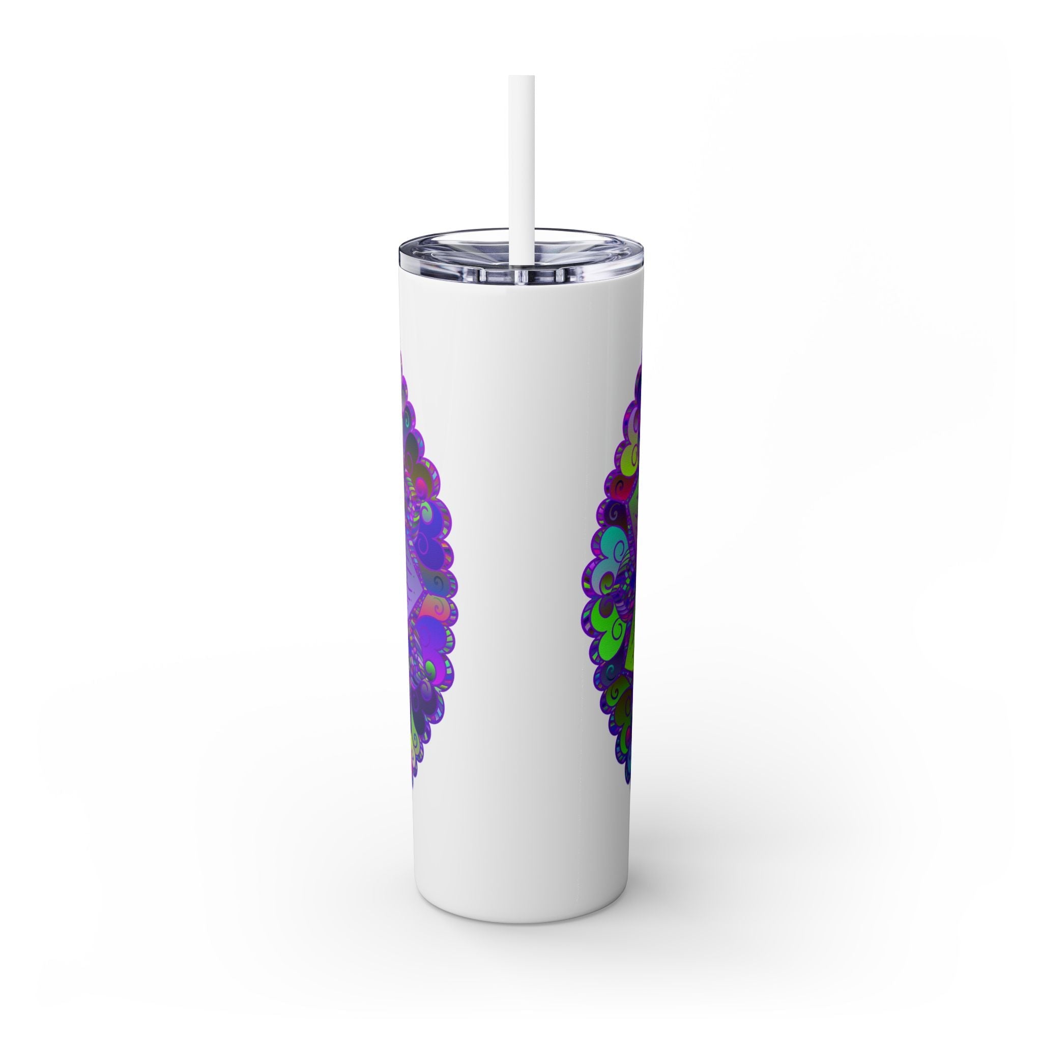 Colorful Mandala Skinny Tumbler - 20oz Mug - Blululi