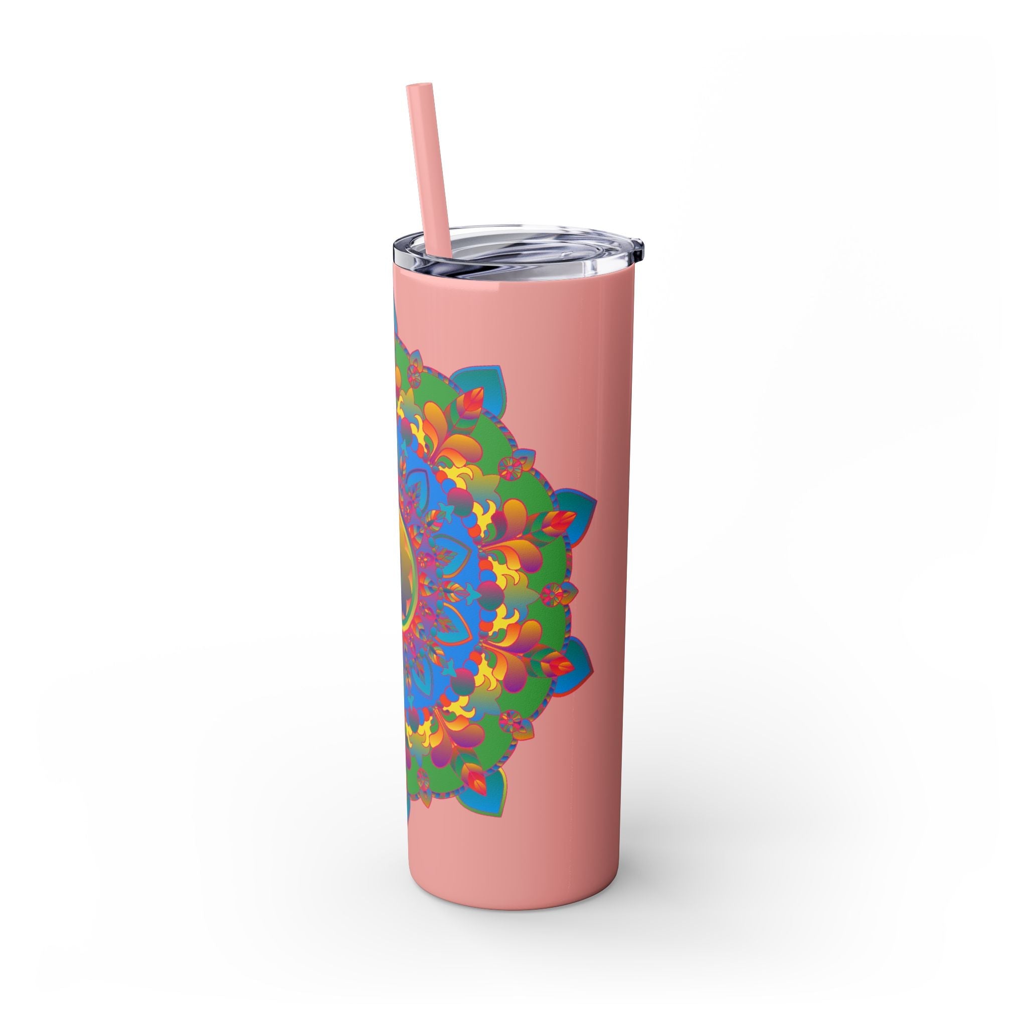 Colorful Mandala Skinny Tumbler - 20oz Mug - Blululi