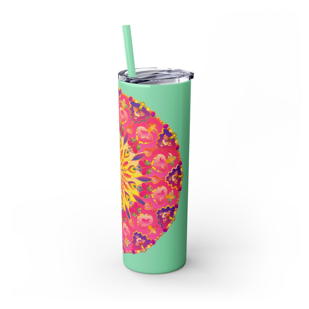 Colorful Mandala Skinny Tumbler - 20oz Mug - Blululi