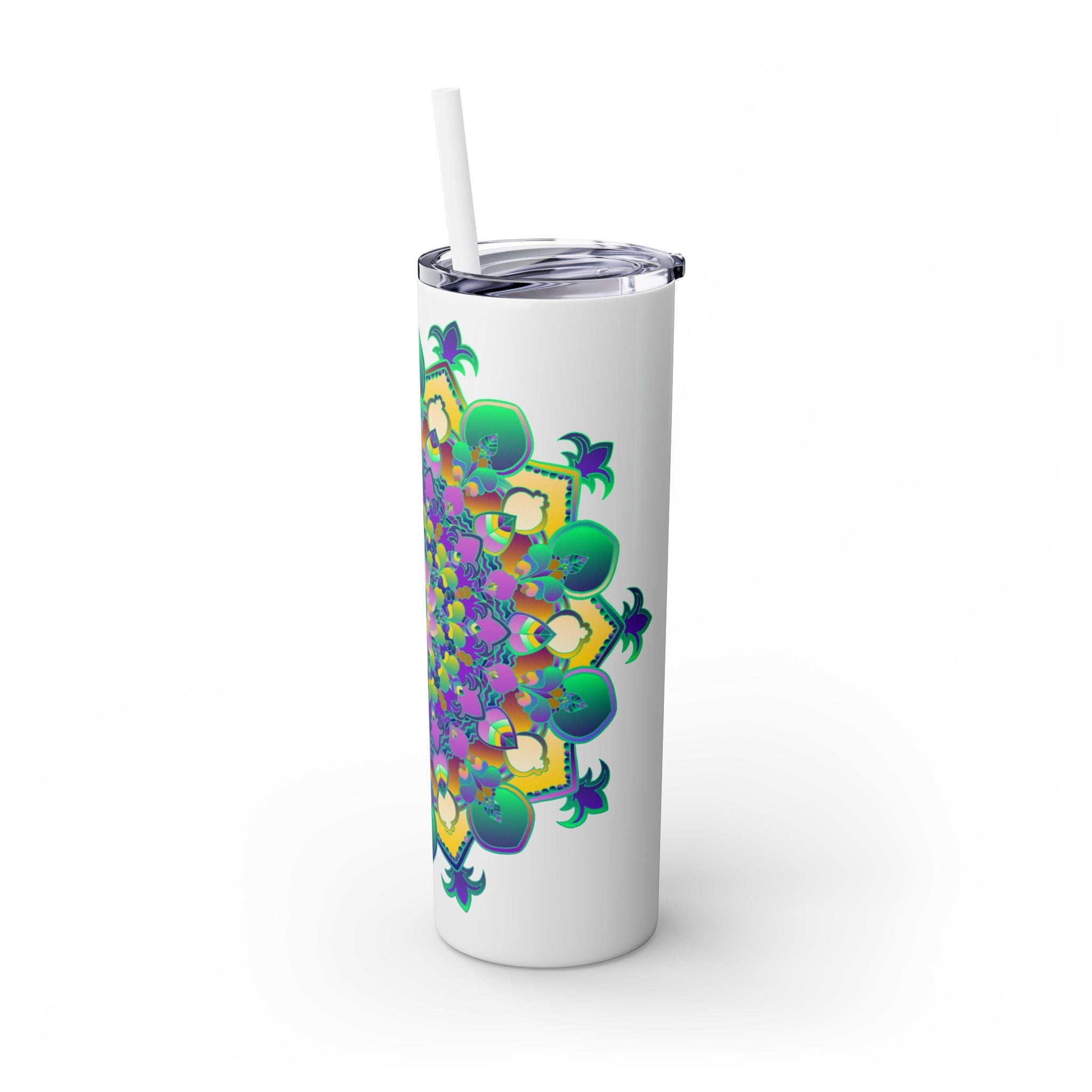 Colorful Mandala Skinny Tumbler - 20oz Mug - Blululi