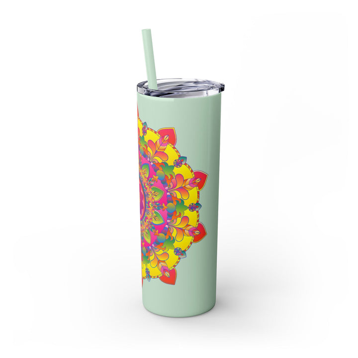 Colorful Mandala Skinny Tumbler - 20oz Mug - Blululi