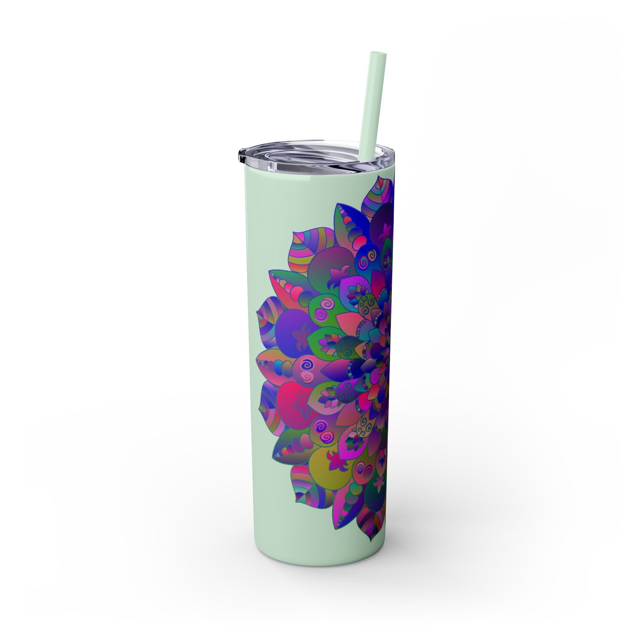 Colorful Mandala Skinny Tumbler - 20oz Mug - Blululi