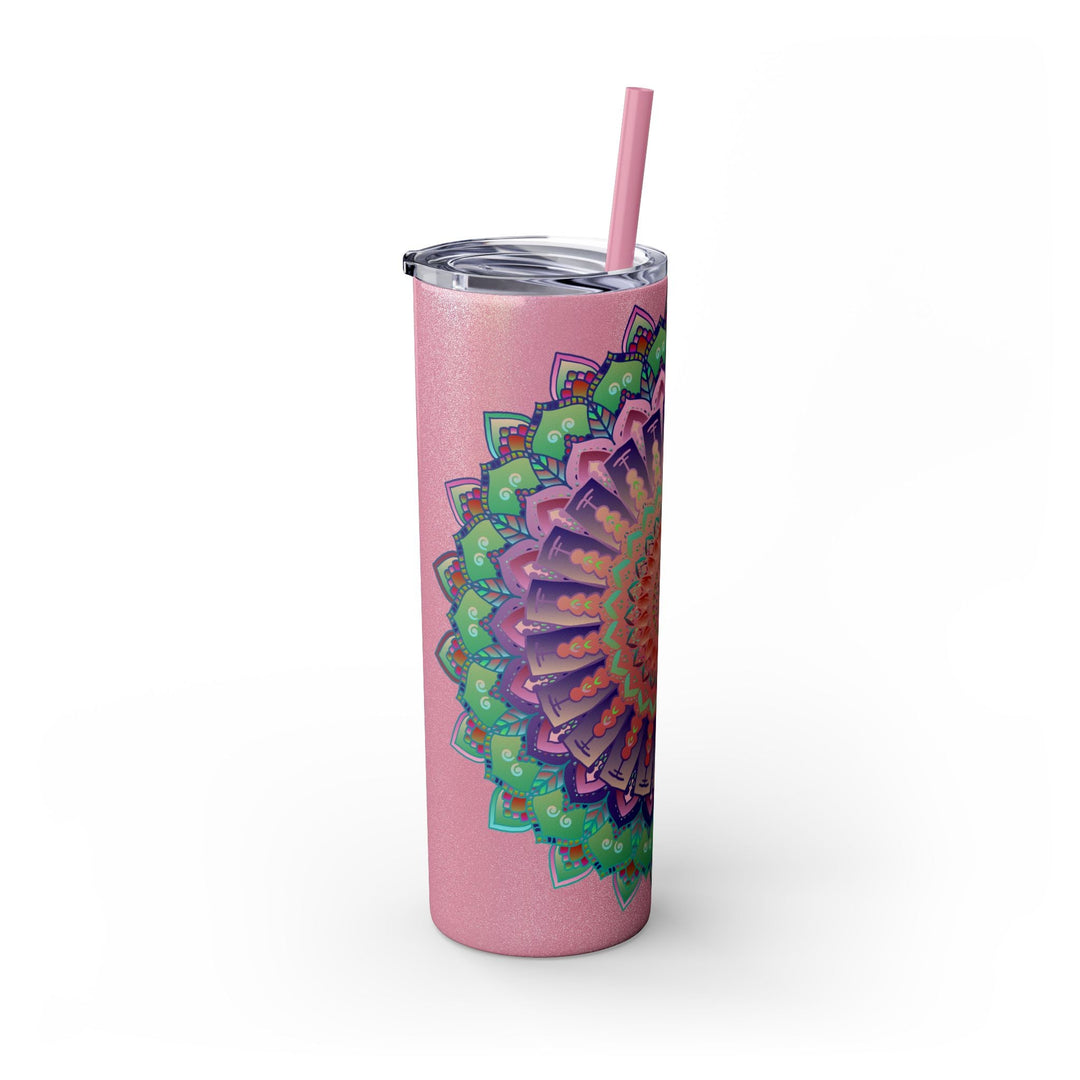 Colorful Mandala Skinny Tumbler - 20oz Mug - Blululi