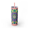 Colorful Mandala Skinny Tumbler - 20oz Mug - Blululi