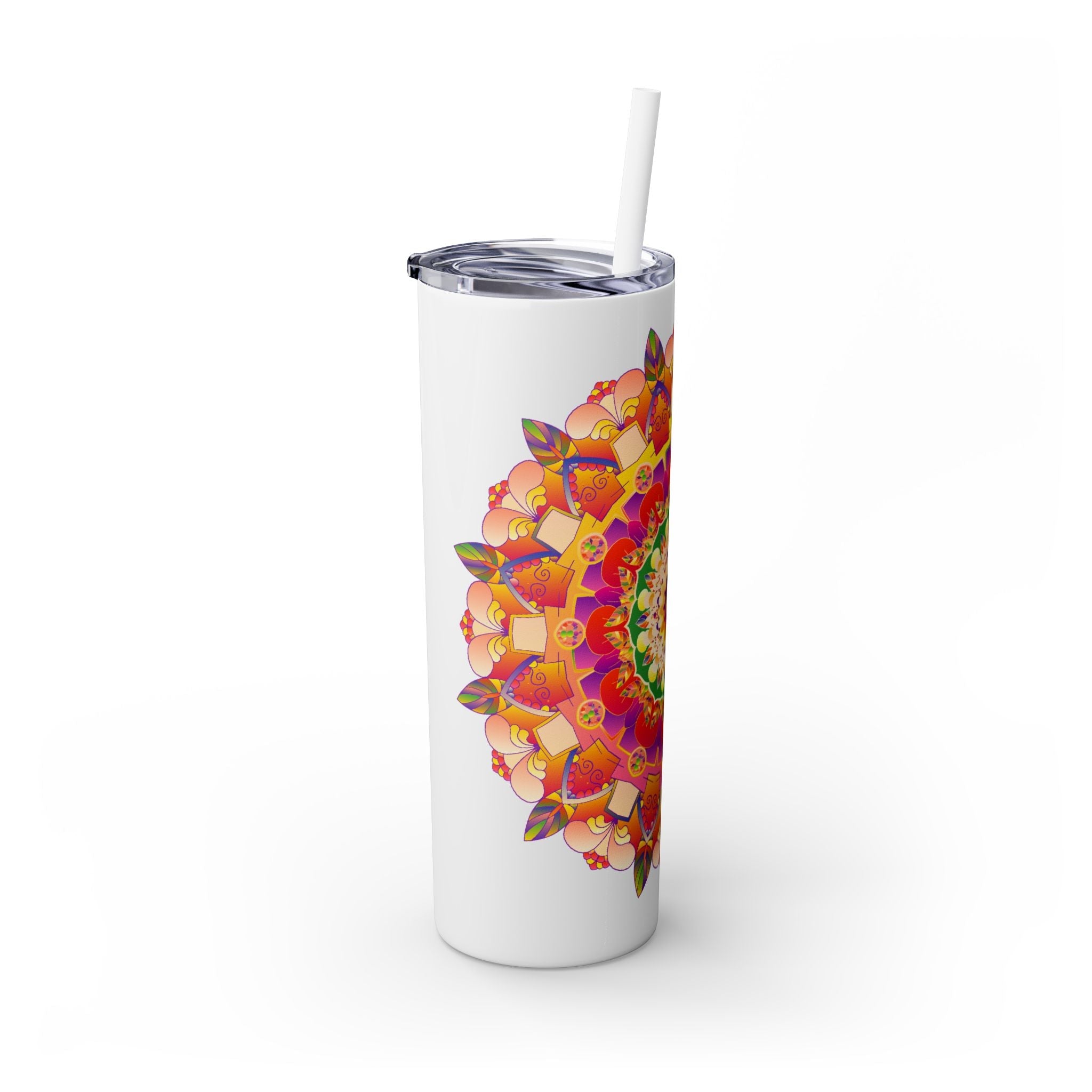 Colorful Mandala Skinny Tumbler - 20oz Mug - Blululi