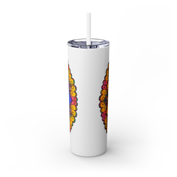 Colorful Mandala Skinny Tumbler - 20oz Mug - Blululi