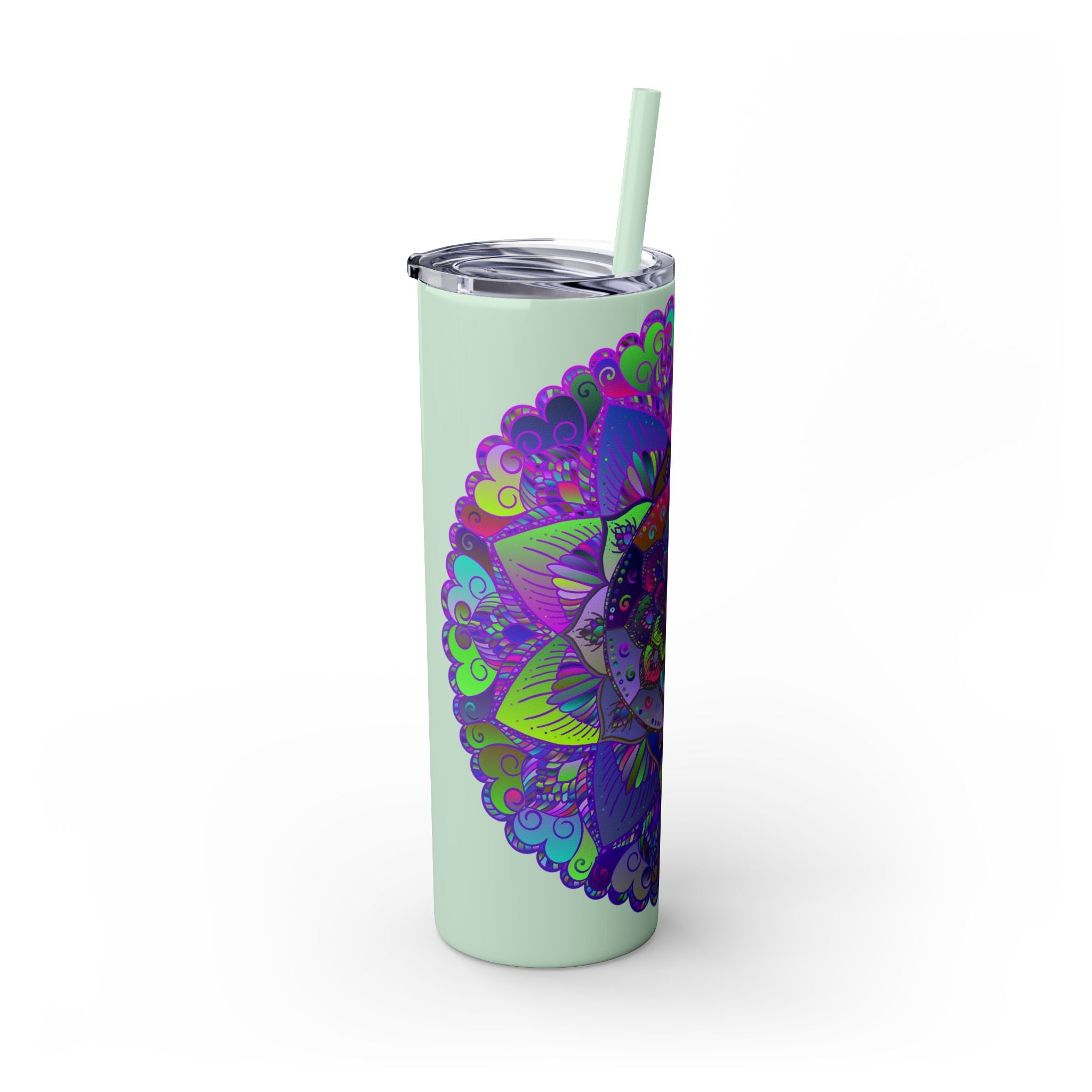 Colorful Mandala Skinny Tumbler - 20oz Mug - Blululi