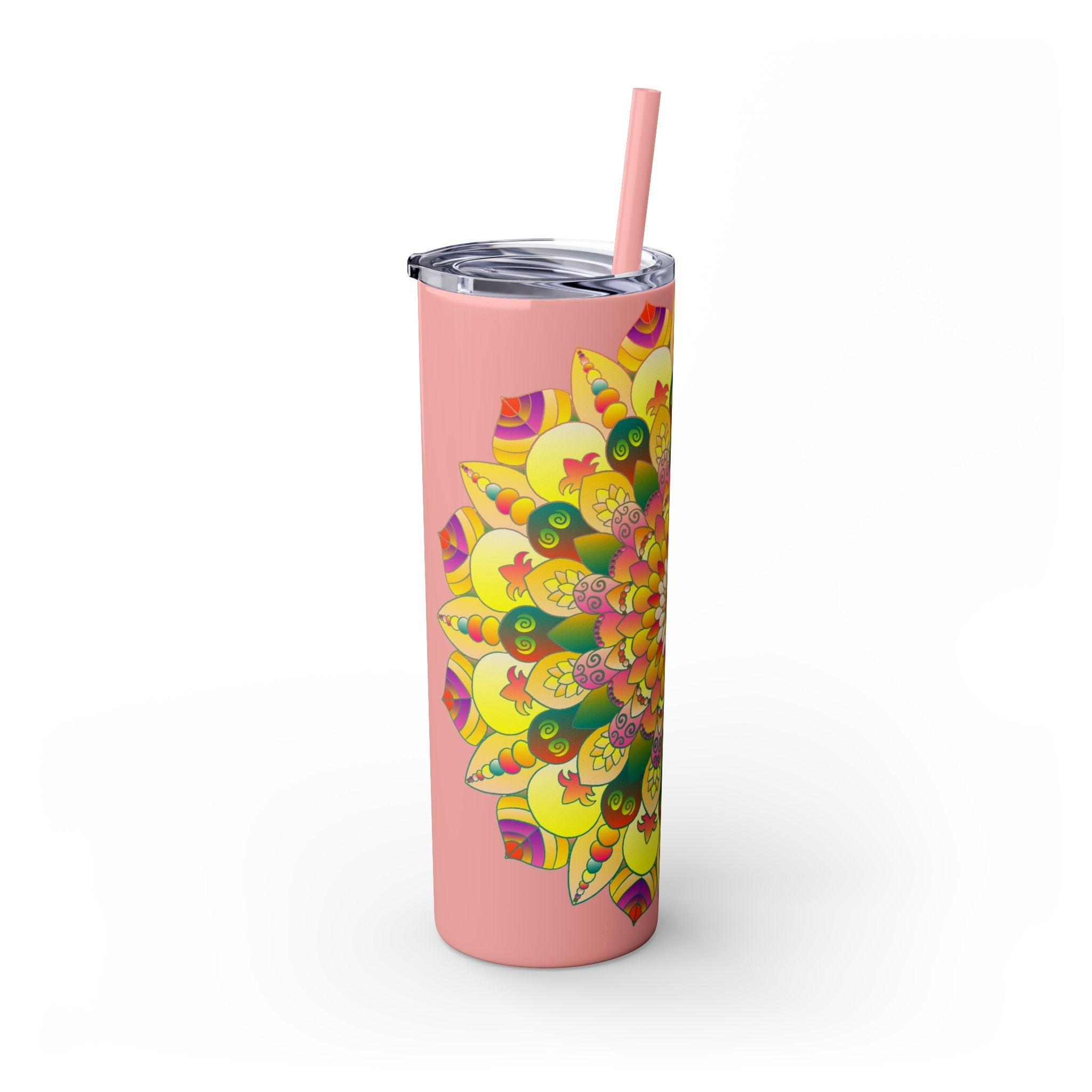 Colorful Mandala Skinny Tumbler - 20oz Mug - Blululi