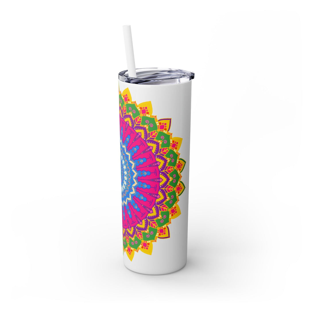 Colorful Mandala Skinny Tumbler - 20oz Mug - Blululi